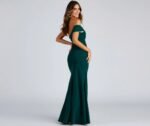 Susana Asymmetric Off-Shoulder Mermaid Dress - Image 2