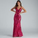 Lila Formal Open-Back Sequin Mermaid Dress