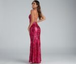 Lila Formal Open-Back Sequin Mermaid Dress - Image 2