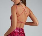 Lila Formal Open-Back Sequin Mermaid Dress - Image 4