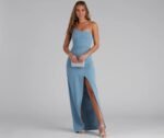 Iris One-Shoulder Crepe Dress - Image 24