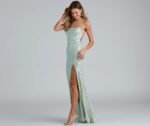 Edlyn Sequin Laceup Mermaid Formal Dress - Image 5