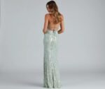 Edlyn Sequin Laceup Mermaid Formal Dress - Image 6
