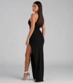 Mayven One-Shoulder Cutout Slit Formal Dress - Image 2