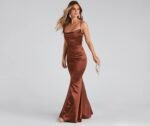 Nahla Formal Satin Mermaid Dress - Image 27