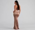 Nala Cowl Neck Satin Dress - Image 10