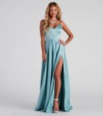 Juliet Formal High Slit Dress - Image 41