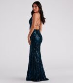 Lila Formal Open-Back Sequin Mermaid Dress - Image 53