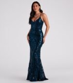 Lila Formal Open-Back Sequin Mermaid Dress - Image 54