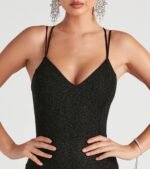 Rachel Formal Glitter Lace-Up Dress - Image 8
