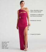 Mayven One-Shoulder Cutout Slit Formal Dress - Image 10