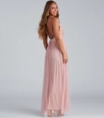 Elisabeth Pleated Tulle Formal Dress - Image 2