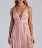 Elisabeth Pleated Tulle Formal Dress - Image 3