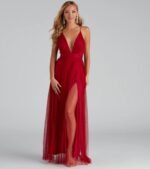 Elisabeth Pleated Tulle Formal Dress - Image 9