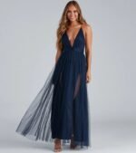 Elisabeth Pleated Tulle Formal Dress - Image 14
