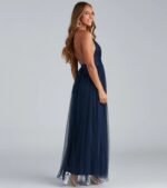 Elisabeth Pleated Tulle Formal Dress - Image 15