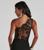 Mara Crepe One Shoulder Gown - Image 4