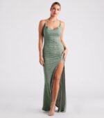 Celina Glitter Knit Mermaid Dress - Image 14