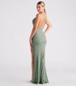 Celina Glitter Knit Mermaid Dress - Image 15