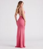 Celina Glitter Knit Mermaid Dress - Image 11