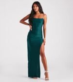 Michelle High-Slit Formal Dress - Image 13