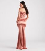 Valencia Formal Off-The-Shoulder Wrap Dress - Image 18