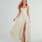 Winslow Formal Satin Lace-Up Dress