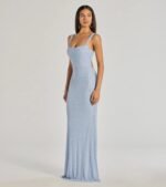 Kimia Beaded Lace-Up Column Dress - Image 4