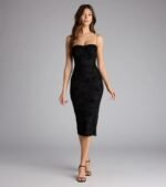 Crush Alert Bodycon Midi Dress