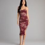 Sweet Spice Floral Mesh Midi Dress