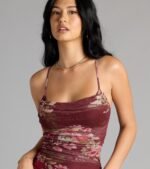 Sweet Spice Floral Mesh Midi Dress - Image 3