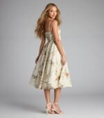 Garden Party Goals Floral Corset A-Line Midi Dress - Image 3