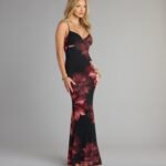Whispered Secrets Floral Mesh Maxi Dress