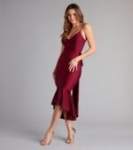 Back For More Ruffle Bow Midi Dress - Image 2