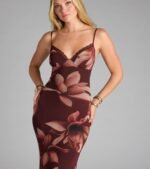 Sweet Talk Floral Mesh Maxi Dress - Image 3