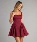 Sugar And Spice Sleeveless Tie-Back Skater Dress - Image 19