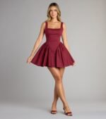 Sugar And Spice Sleeveless Tie-Back Skater Dress - Image 20