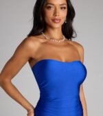 Fabulous Allure Strapless Bodycon Midi Dress - Image 11