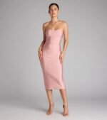 Fabulous Allure Strapless Bodycon Midi Dress - Image 13