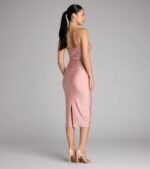 Fabulous Allure Strapless Bodycon Midi Dress - Image 14