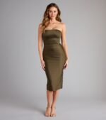Slip Into It Strapless Midi Dress - Image 5