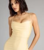 Sleek And Smooth High Slit Midi Dress - Image 11