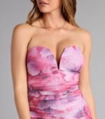 Keep It Romantic Floral Mesh Midi Dress - Image 3
