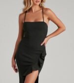 Add Some Flair Ruffle Detail Midi Dress - Image 4