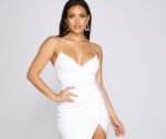 Sleek Moves Asymmetrical Ruched Midi Dress - Image 7