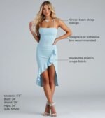 Add Some Flair Ruffle Detail Midi Dress - Image 25
