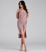 Add Some Flair Ruffle Detail Midi Dress - Image 16