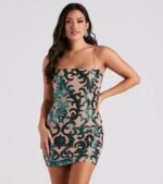 Live It Up Sequin Mini Dress - Image 17