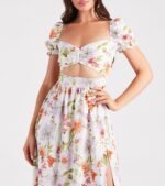 Room To Grow Floral Cutout Midi Dress - Image 4