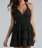 Sunset Happy Hour Ruffled Skater Dress - Image 8